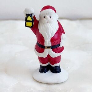 Lemax Mini Red Santa porcelain figure Christmas village 2 3/8”